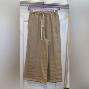 Max Studio Tan wide leg pants
